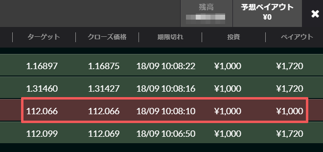 オプションビットの引き分け判定の画像