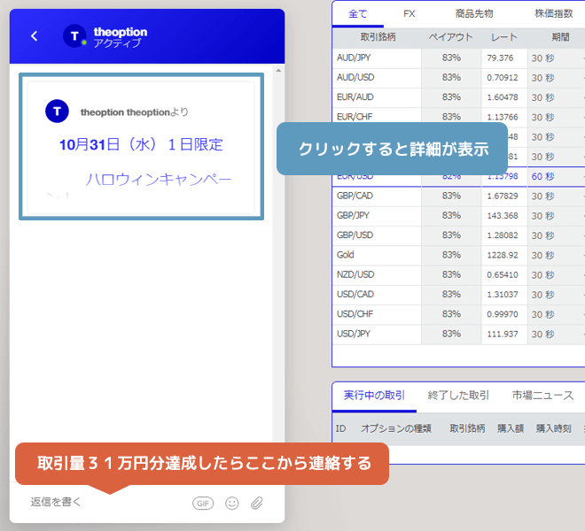 ザオプション キャンペーン ハロウィンキャンペーン